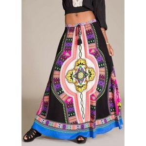 Flying Tomato Bollywood Boho Maxi Skirt Tribal M